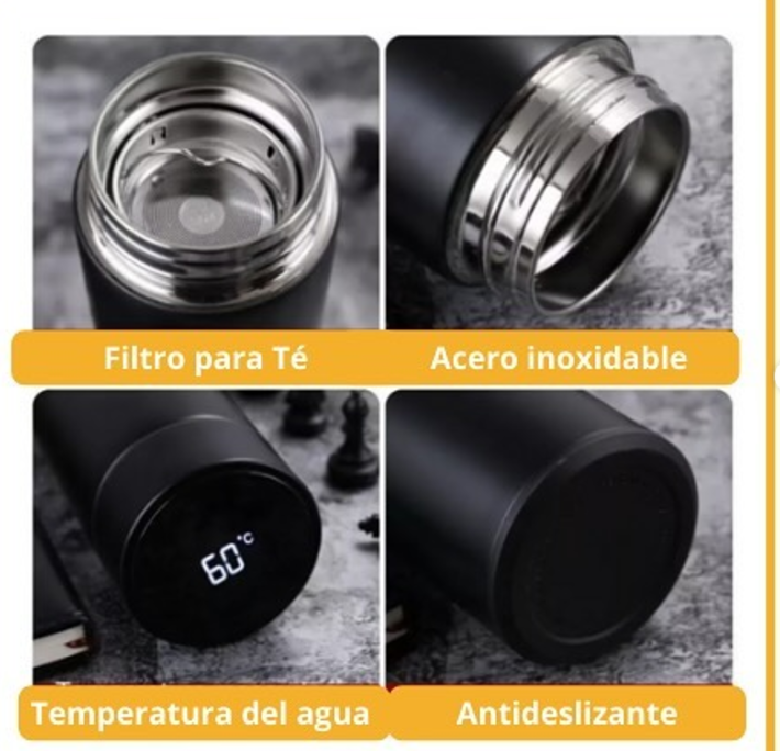 Termo con filtro y control de temperatura frío y calor
